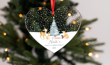 Personalised Baby's First Christmas Bauble - First Christmas Ornament - First Christmas Bauble - Baby First Xmas Tree Decoration - Keepsake