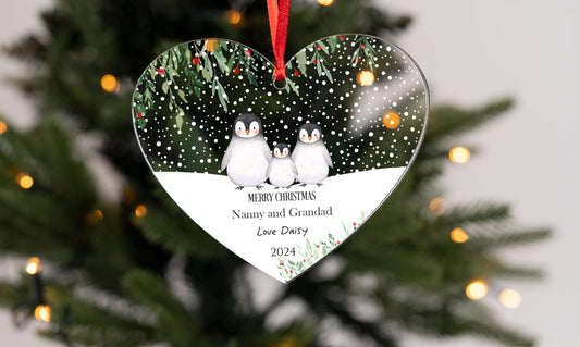 Personalised First Christmas as Grandparents Bauble - Grandparent Gifts - Nanny Gifts - Grandad Gift - Grandparent Ornament - Christmas