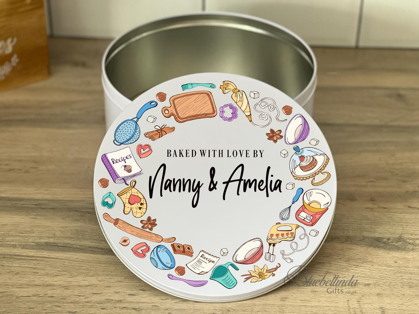 Personalised Cake Storage Tin