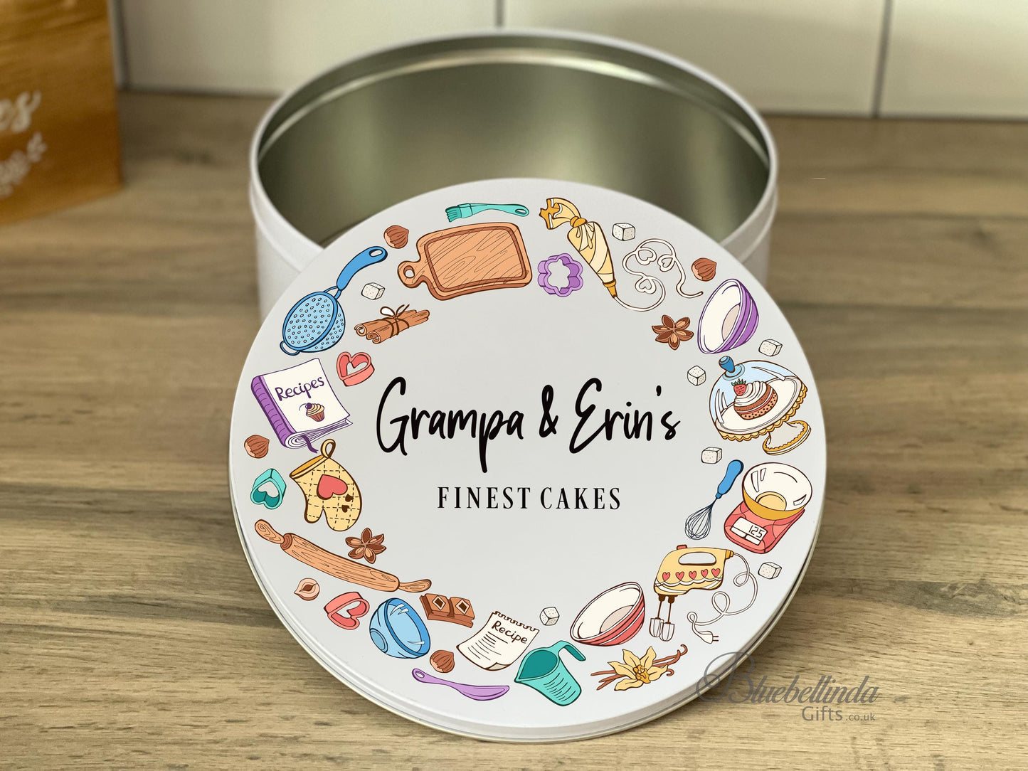 Personalised Cake Storage Tin