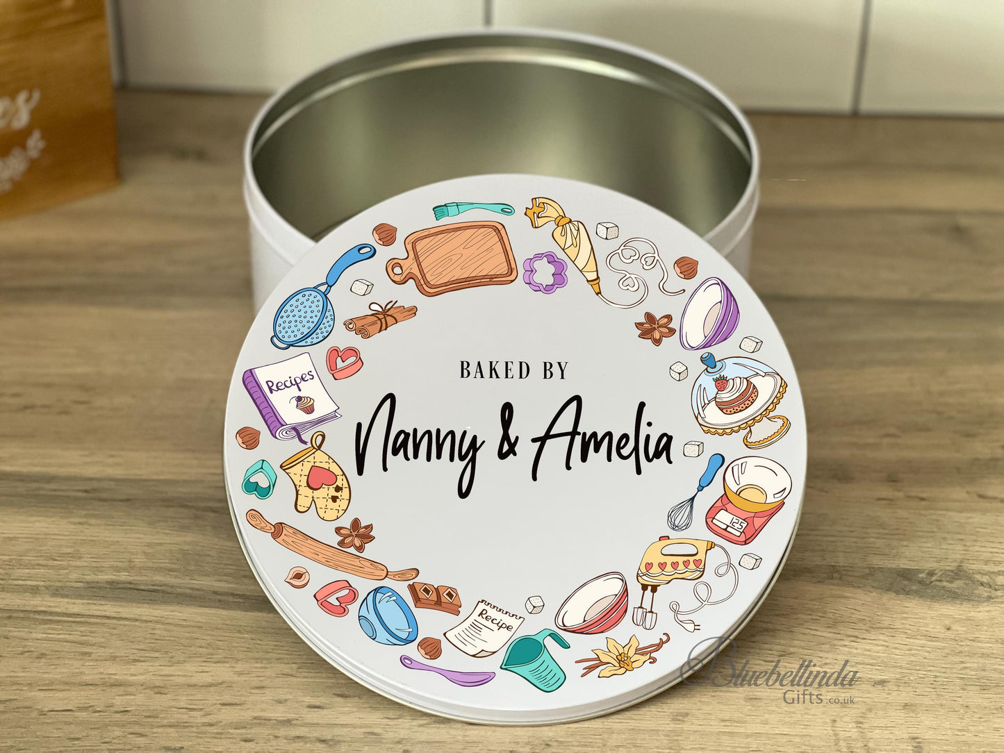 Personalised Cake Storage Tin