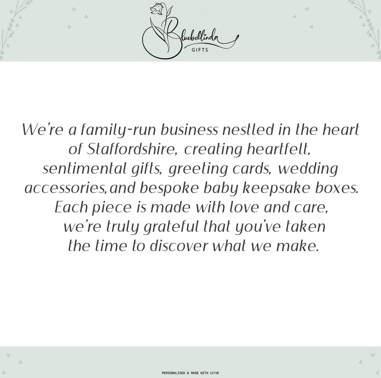 Blue Simple Baby Keepsake Box