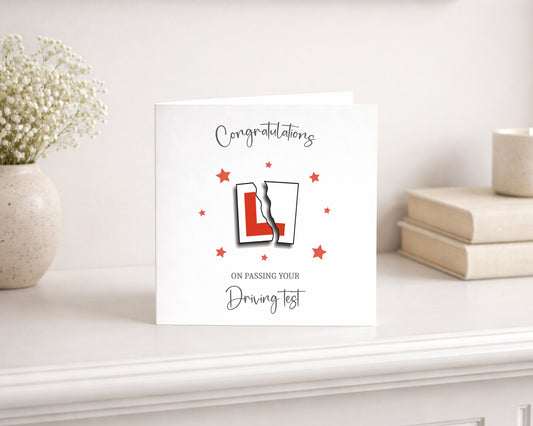 Driving Test Congratulations Card