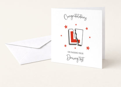 Driving Test Congratulations Card