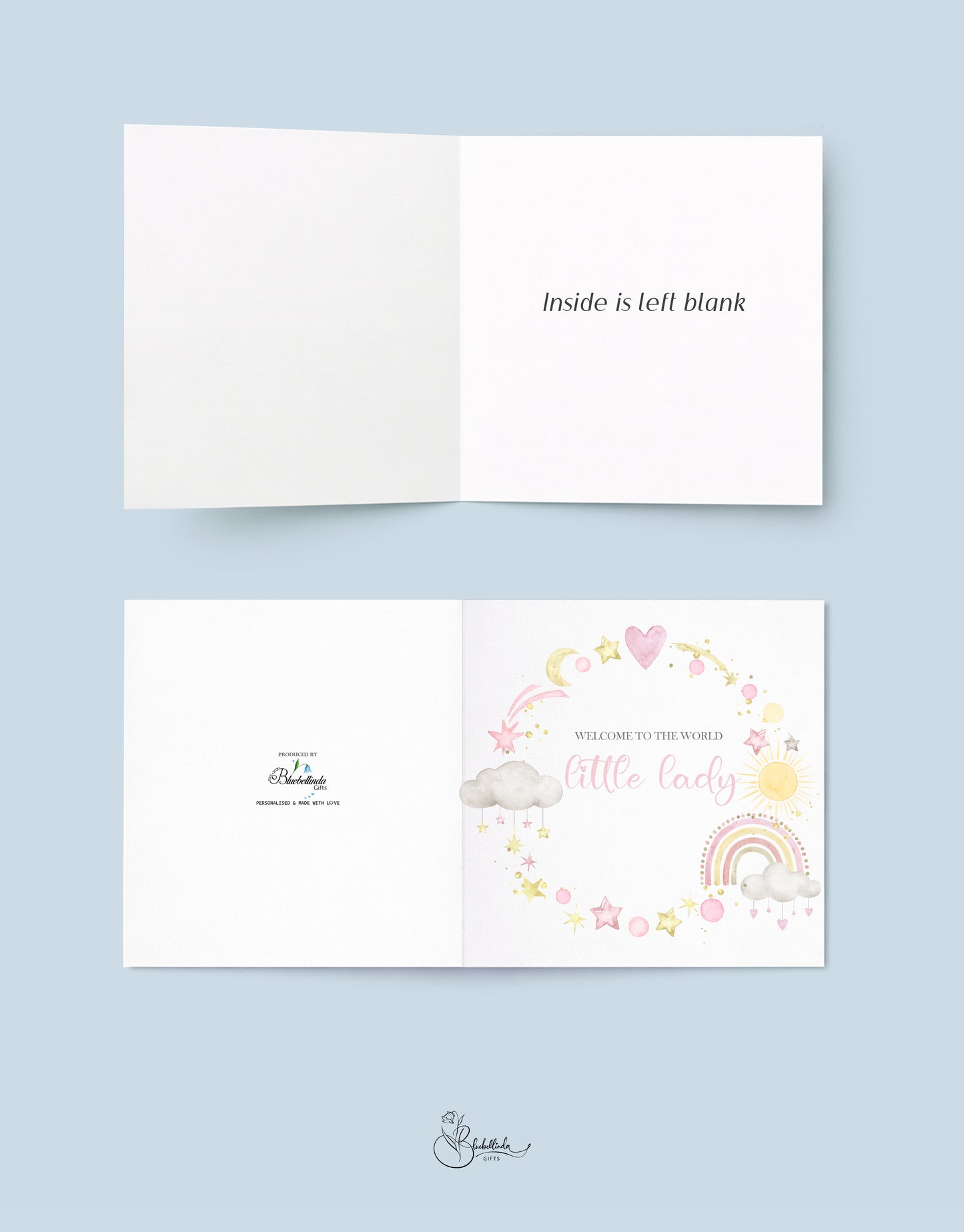 little Lady Baby Card