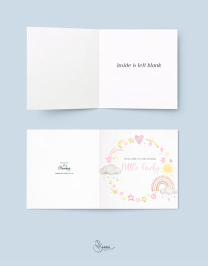 little Lady Baby Card