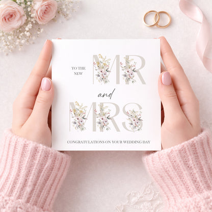 Mr & Mrs Wedding Day Card