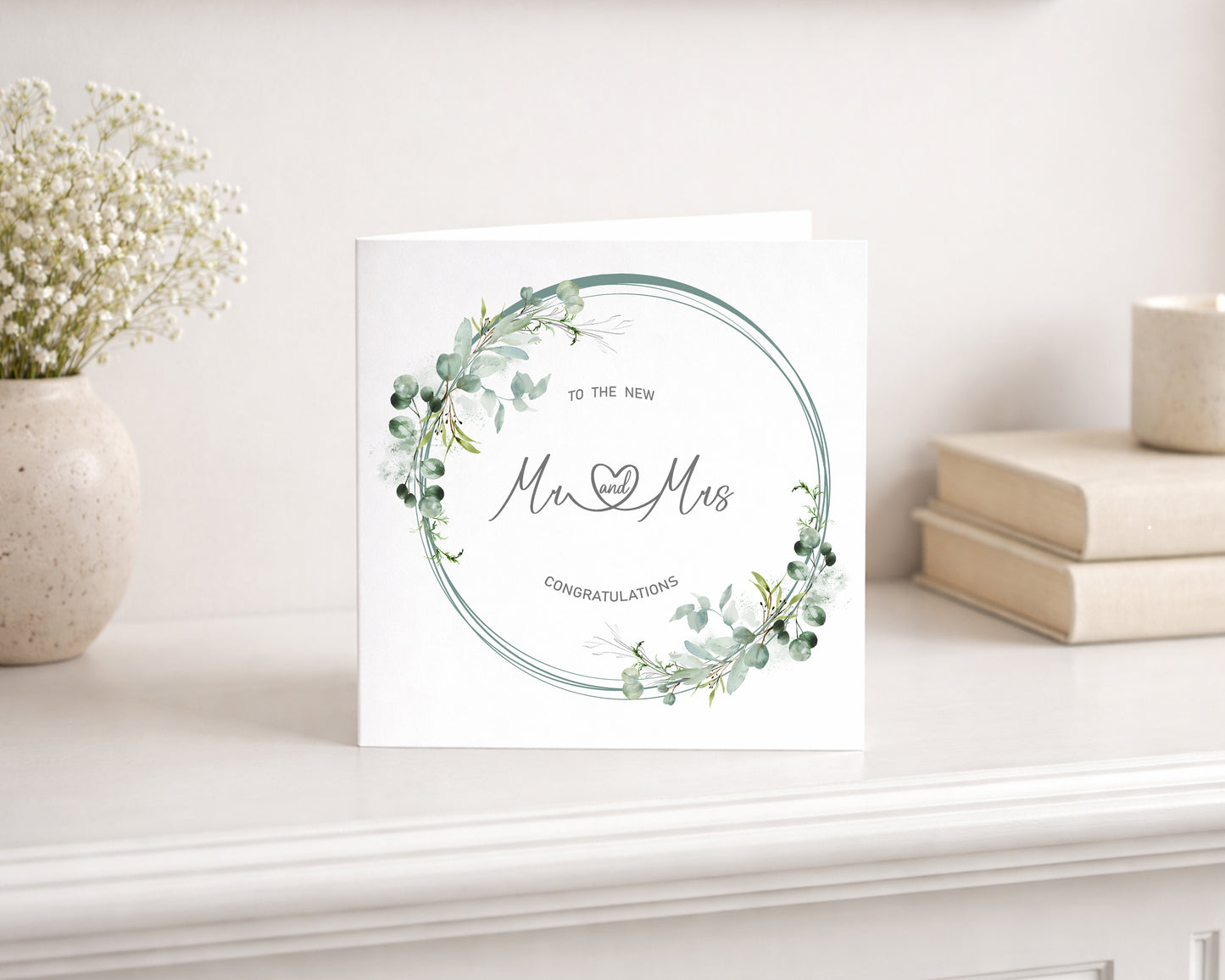 Mr & Mrs Wedding Day Card