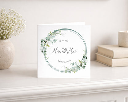 Mr & Mrs Wedding Day Card