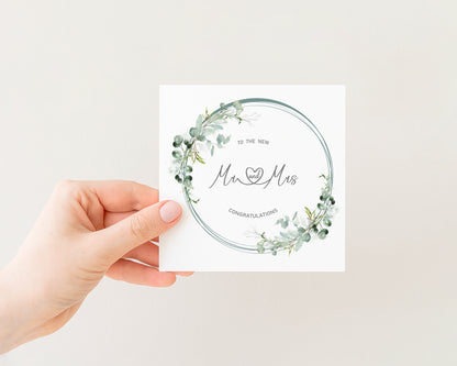 Mr & Mrs Wedding Day Card