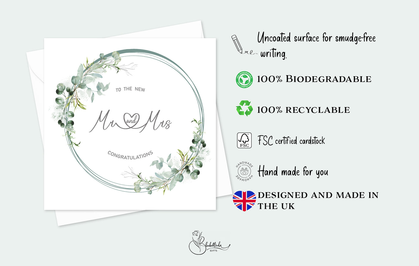 Mr & Mrs Wedding Day Card