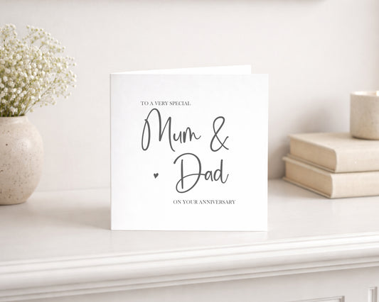 Mum and Dad Anniversary card