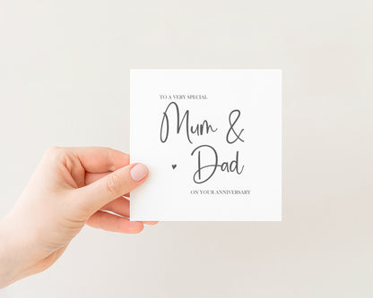 Mum and Dad Anniversary card