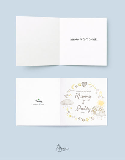 Mummy and Daddy to Be Baby Shower Card
