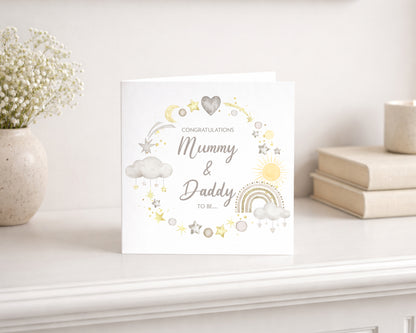 Mummy and Daddy to Be Baby Shower Card