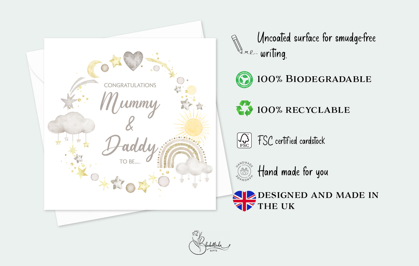 Mummy and Daddy to Be Baby Shower Card