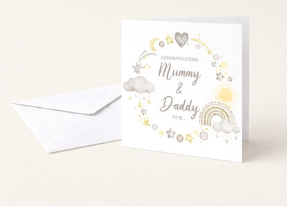 Mummy and Daddy to Be Baby Shower Card
