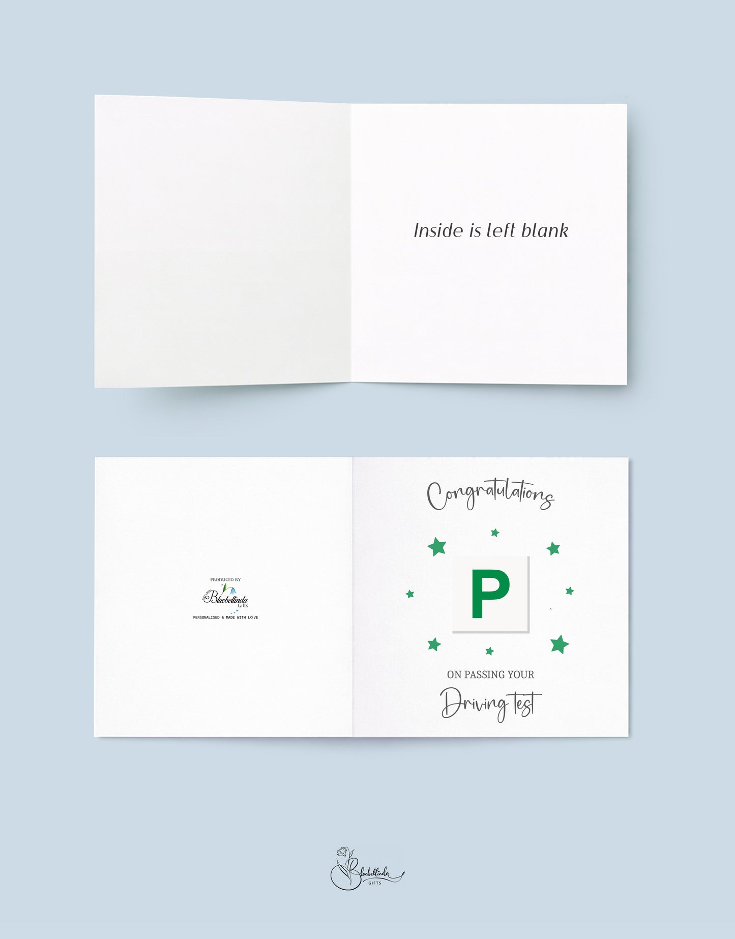 Driving Test Congratulations Card P Plate
