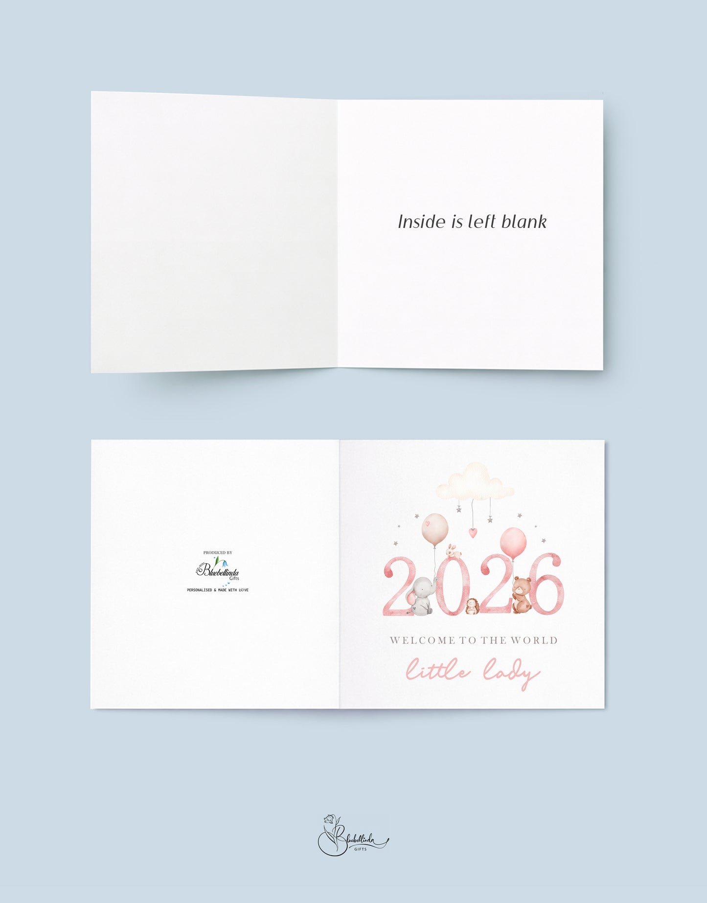 2026 Pink Baby Card