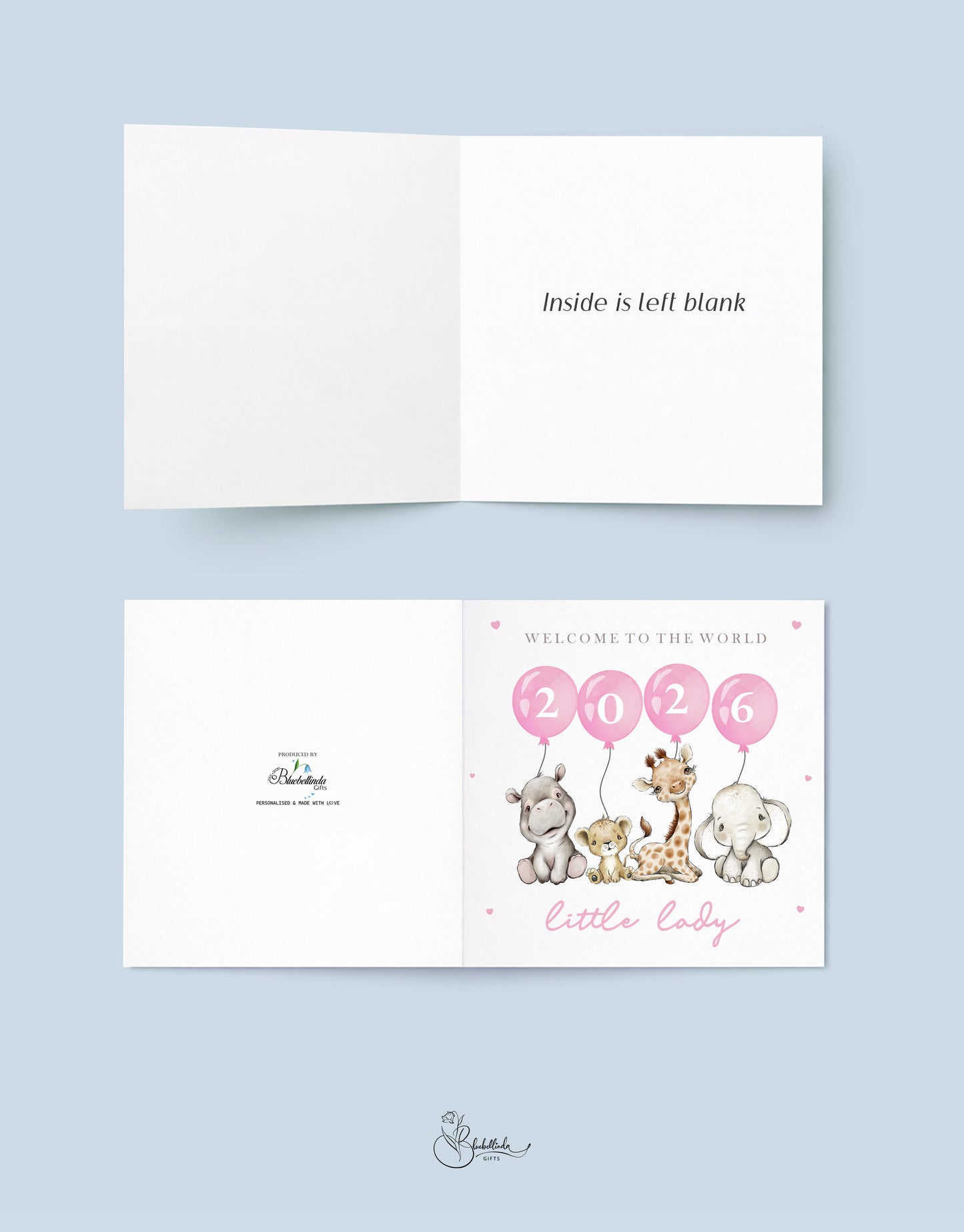 Pink Baby Card 2026