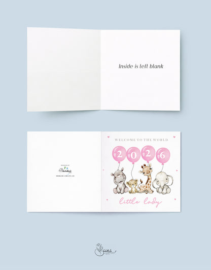 Pink Baby Card 2026
