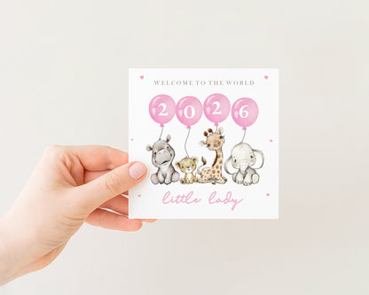 Pink Baby Card 2026