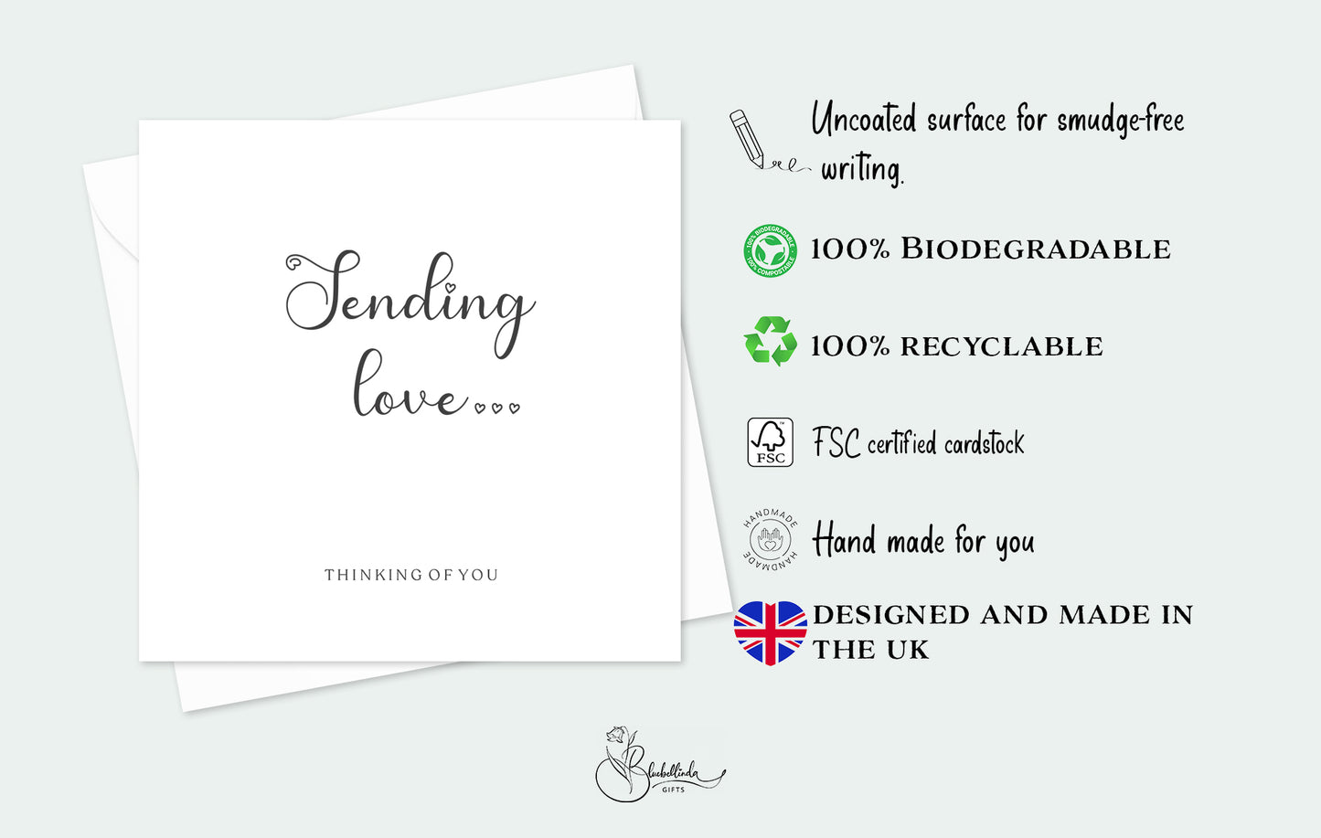 “Sending Love” sympathy cards