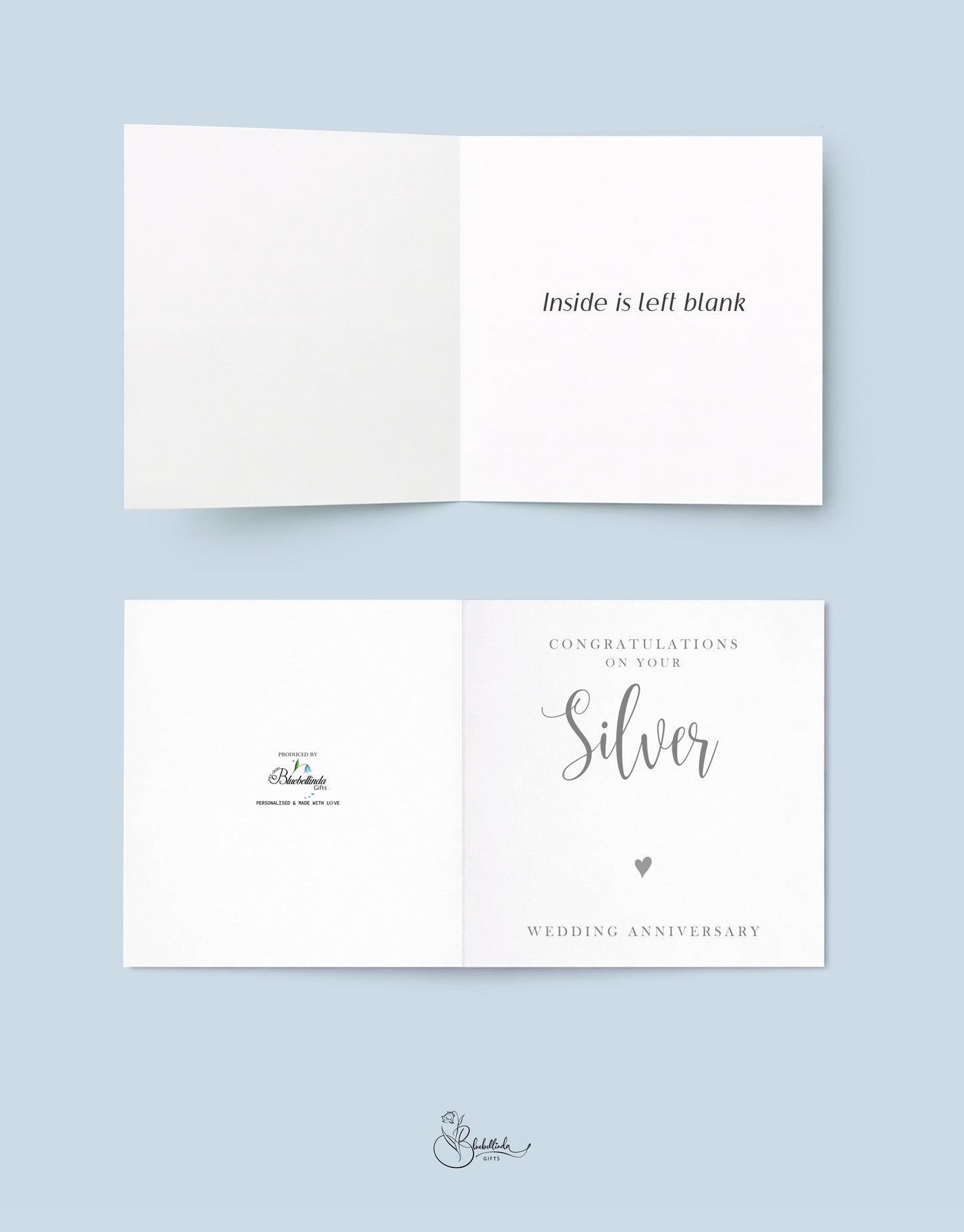 Anniversary Silver 25 years Card