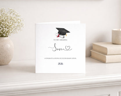 2026 Amazing Son Graduation Card