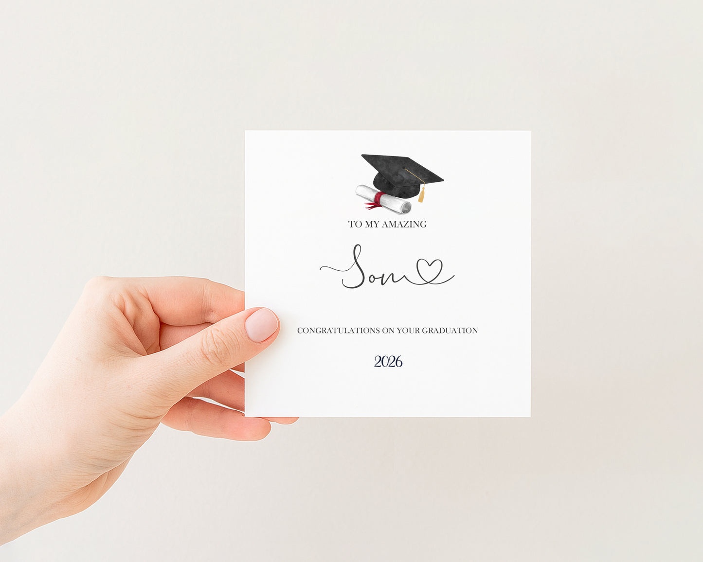 2026 Amazing Son Graduation Card