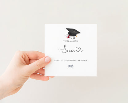 2026 Amazing Son Graduation Card