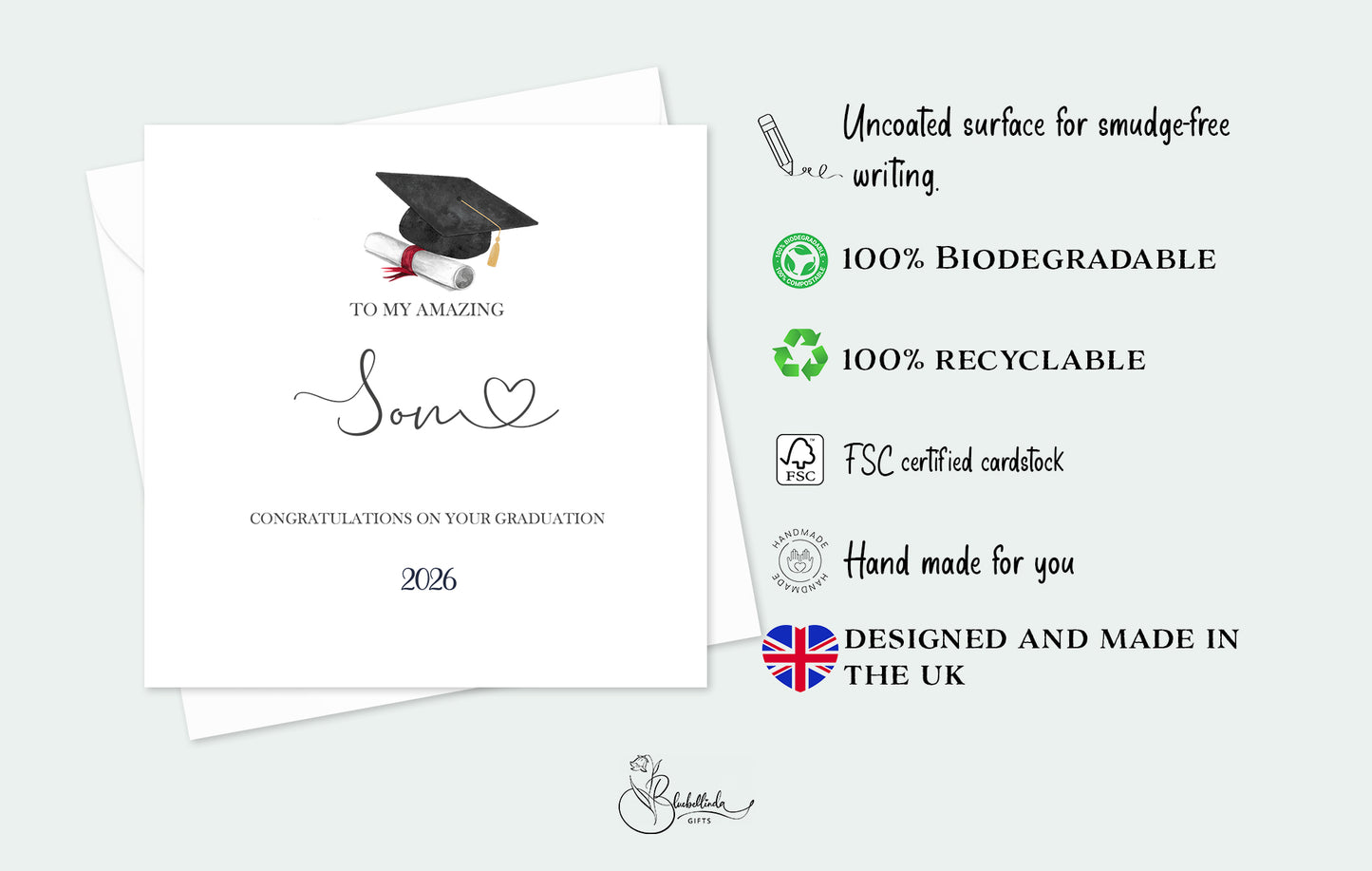 2026 Amazing Son Graduation Card