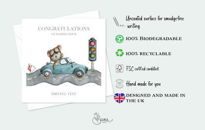 Driving Test Congratulations Card
