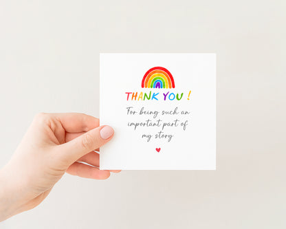 Thank You for being part of my story Cards