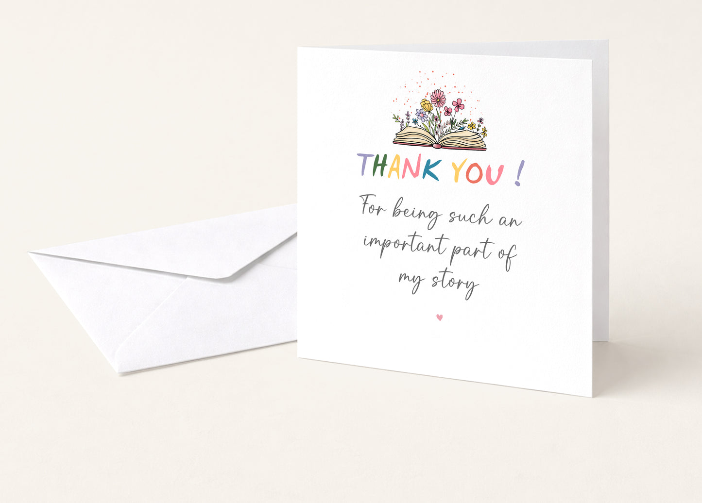 Thank You (flowers design) Card