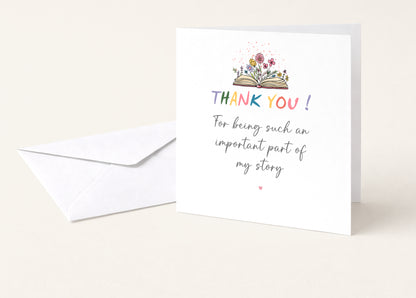 Thank You (flowers design) Card
