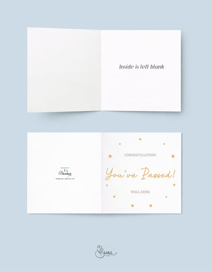 You've Passed Congratulations Card