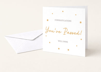 You've Passed Congratulations Card