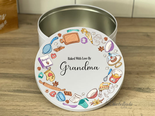 Personalised Baking Wreath Cake Tin