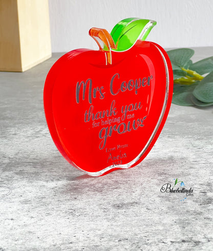 Teacher Apple Acrylic Block