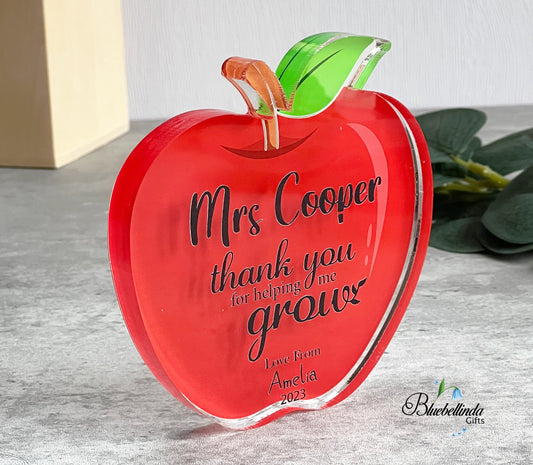 Teacher Apple Acrylic Block