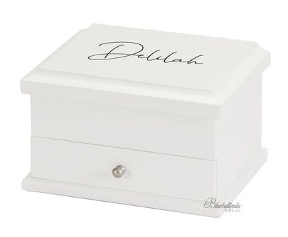Personalised Simple Elegant Jewellery Box